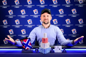 Jens Sevaldsen vant turboøvelsen under NM i poker. Foto: PokerNorge.no