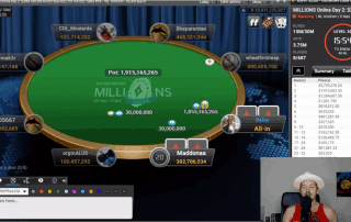 MILLIONS online finalebord