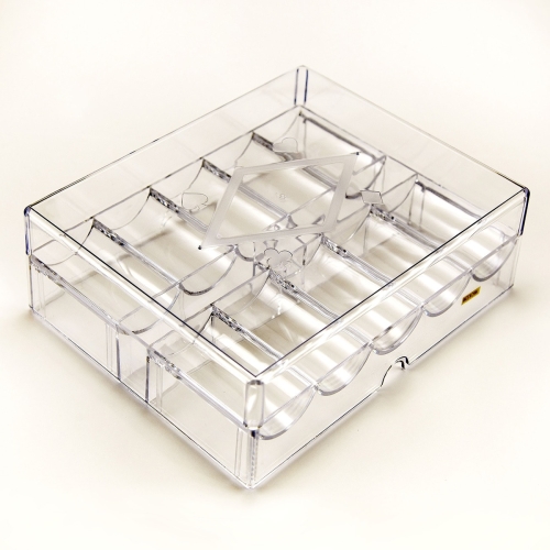 chip rack blank med lokk kapasitet 200