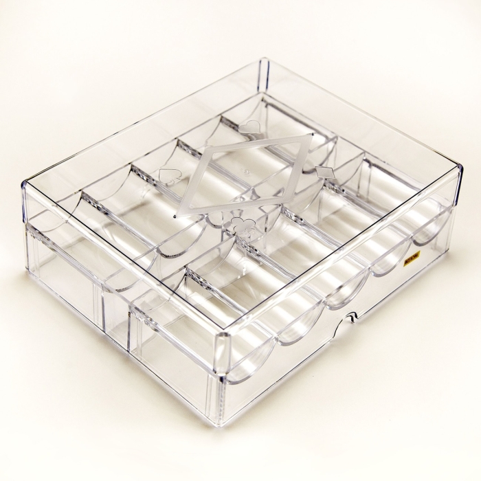 chip rack blank med lokk kapasitet 200