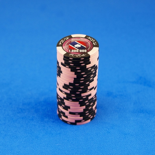 Chips sjetonger Norgesmesterskapet i Poker homegame stack valør 1000000