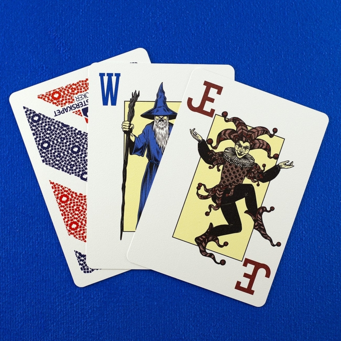Norgesmesterskapet i poker, NM i poker, kort, kortstokk rød og blå