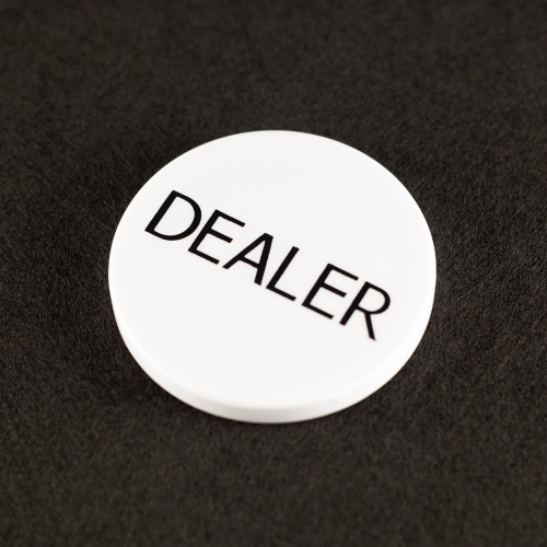 Button Dealer hvit liten