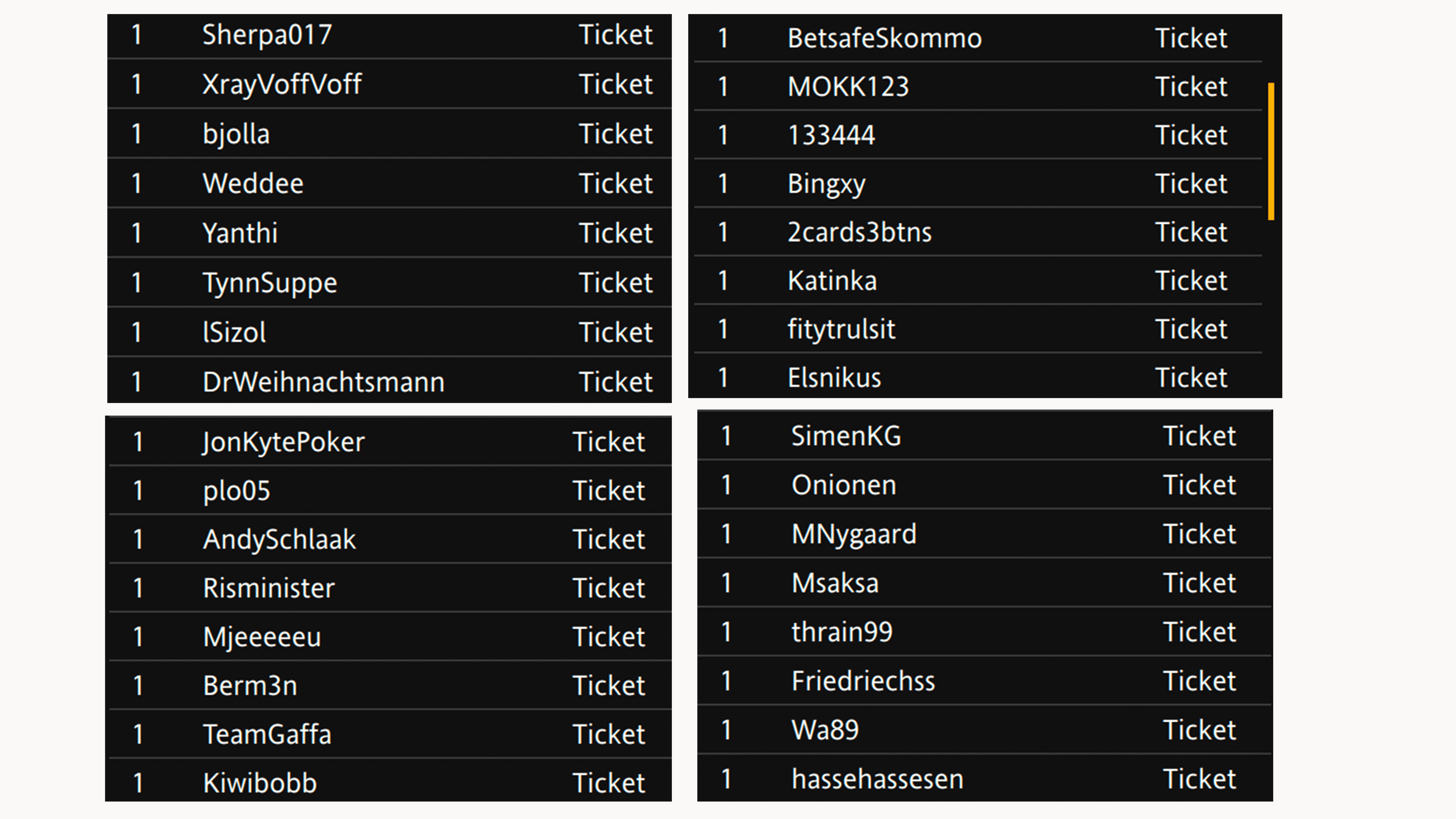 Chips sjetong Norgesmesterskapet i Poker homegame stack valør 25000