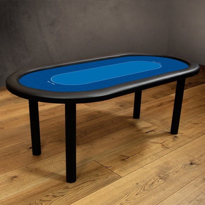 Pokerduk blå, pokerbord, poker, duk, trekk, bord, homegame.