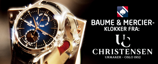 Vinneren av NM Main Event vinner en Grand Seiko-klokke av Urmaker Christensen