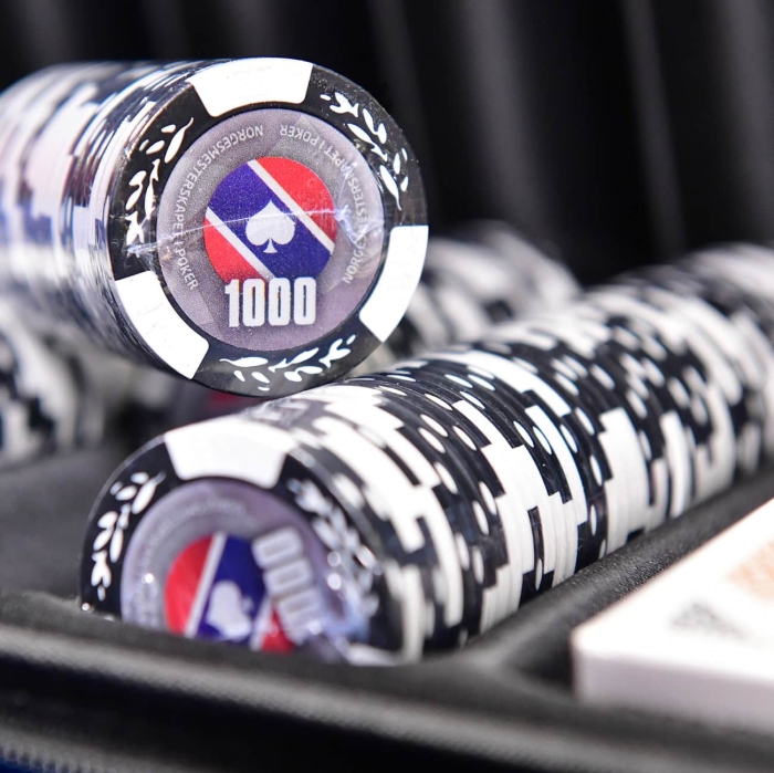 Poker koffert Deluxe, NM i poker, 500 sjetonger