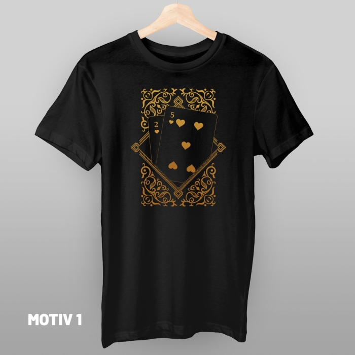 Motiv 1: T-skjorte med din poker favoritthånd