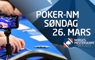 Dette skjer i poker-NM søndag 26. mars 2023