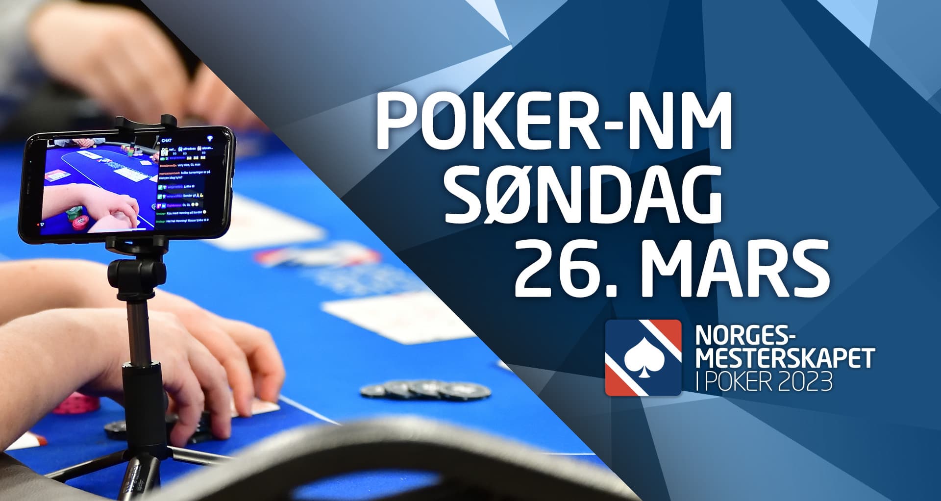 Dette skjer i poker-NM søndag 26. mars 2023