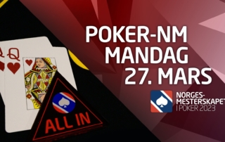 Dette skjer i poker-NM mandag 27. mars 2023