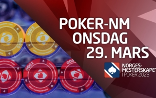 Dette skjer i poker-NM onsdag 29. mars 2023
