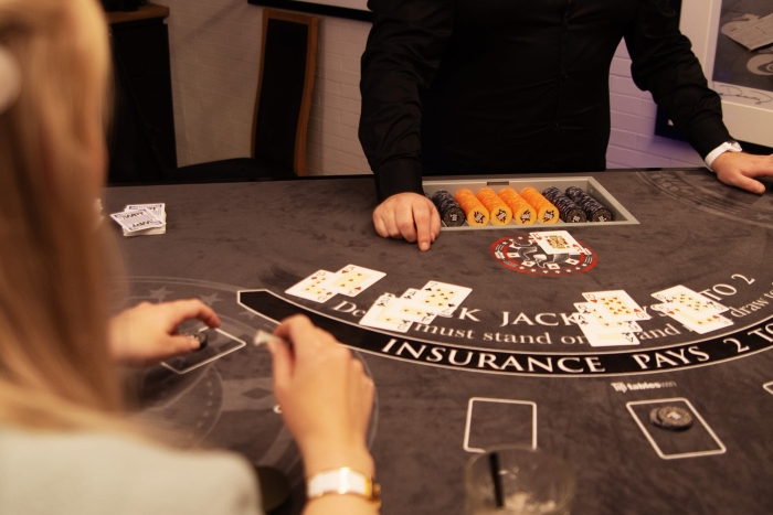 Eventer for poker og casino, med roulette, black jack og poker