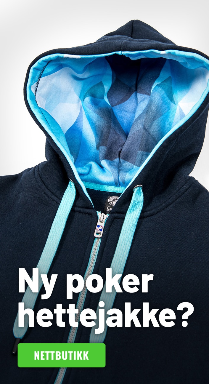 Ny poker-hettejakke? Salg! 599,-