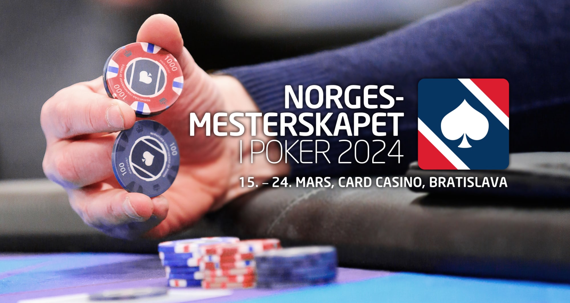 PokerNM 2024 Main Event får én startdag og HU får cap på antall