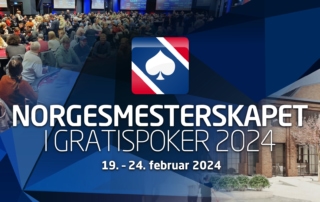 Freeroll-NM 2024 spilles 19. – 24. februar 2024 på utestedet CARLS på Carl Berner i Oslo.