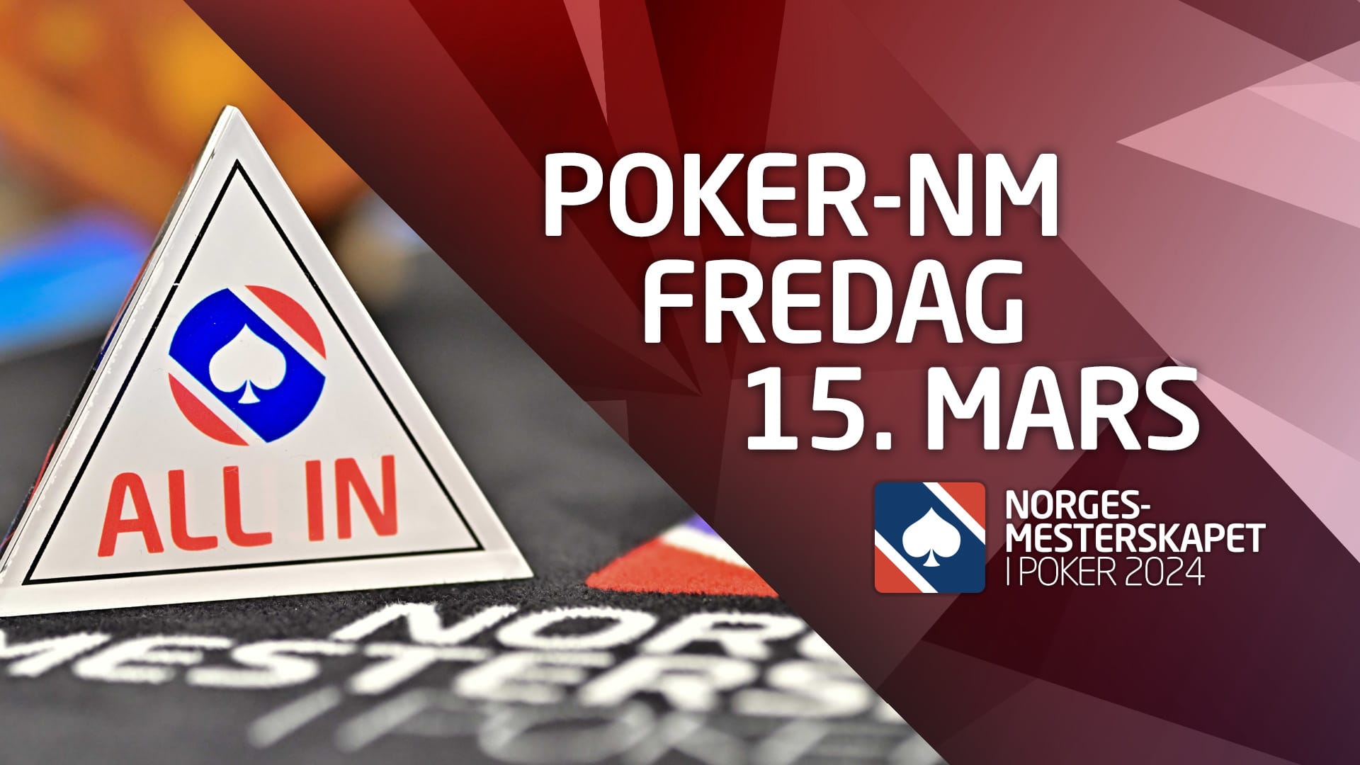 Dette skjer i poker NM 2024 fredag 15. mars