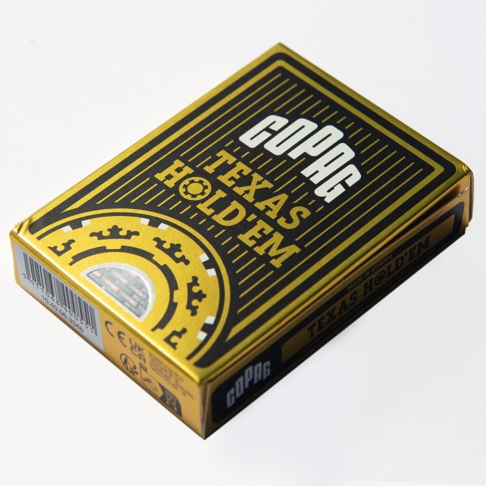 Kortstokk Copag Texas Hold'em Jumbo Index 2, kort, poker, blå