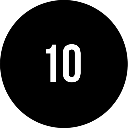 Sjetong med valør 10