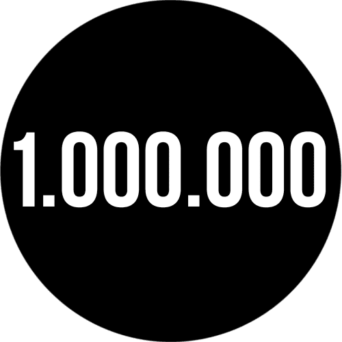 Sjetong med valør 1.000.000