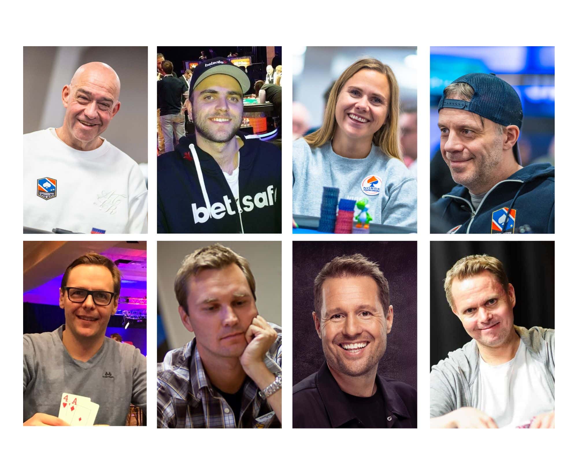 Nominert til Norsk Pokerforbunds Hall of Fame: Morten Klein, Felix Stephsensen, Monica Eilertsen Vaka, Andreas Hagen, Mads Åmot, Thomas Udness, Sverre Krogh Sundbø, Stig Moen.
