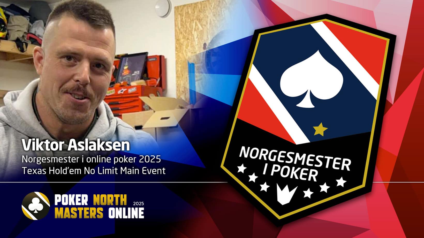 Viktor Aslaksen vant Main Even i Online Poker North Masters 2025.