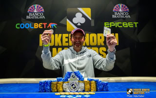Kent Røed da han vant Poker North Masters Main Event 2025.