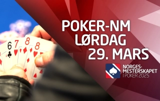 Programmet for poker-NM lørdag 29. mars