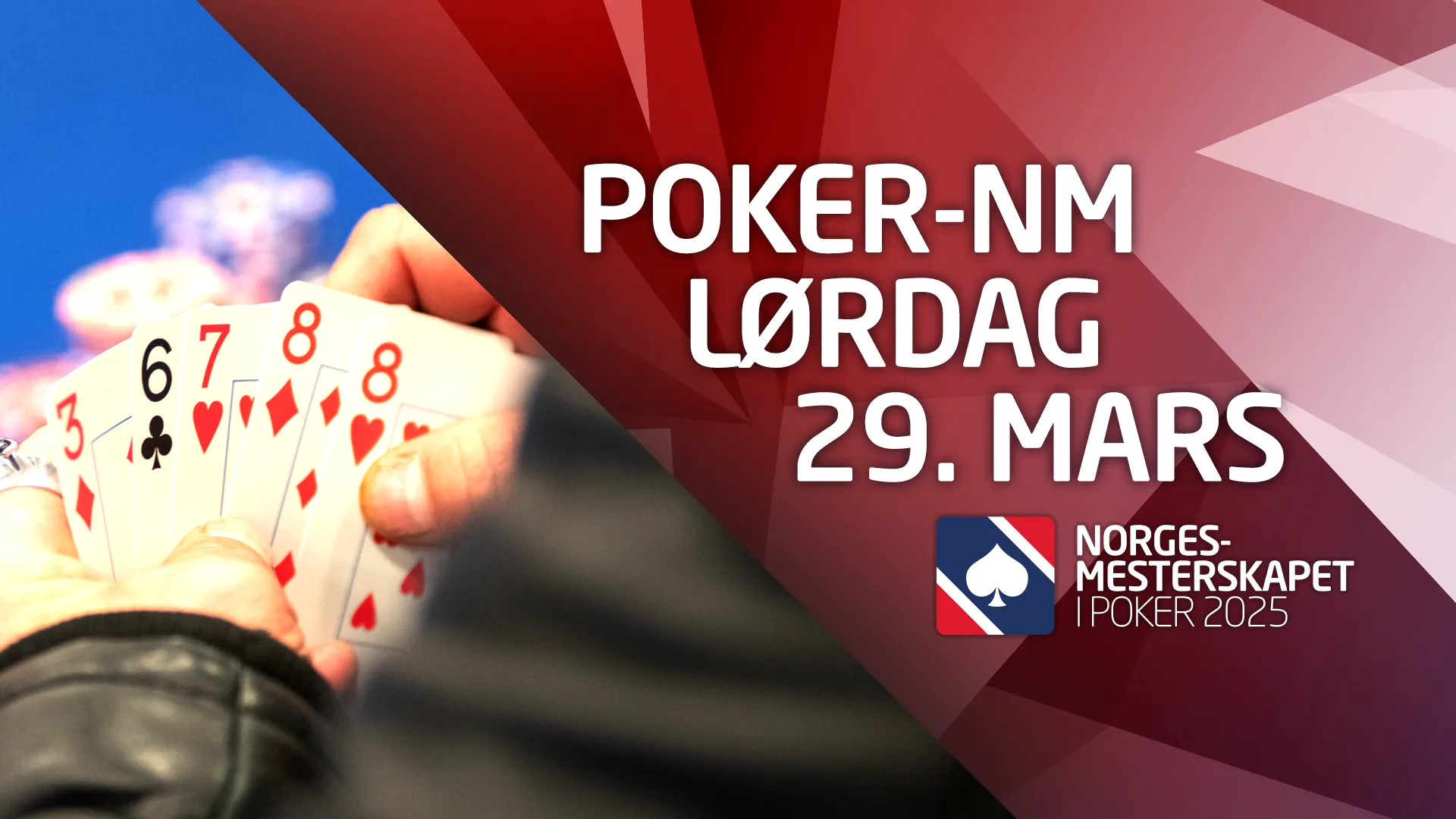 Programmet for poker-NM lørdag 29. mars