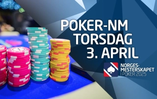 Programmet i poker-NM torsdag 3 april