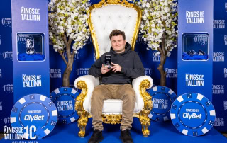 Robert Kaggerud etter seieren i €555 Mystery Bounty i Kings of Tallinn 2025.