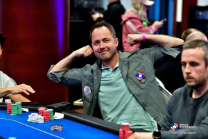 Lars Martin Riiser Haraldsen er second chippie i Main Event. 