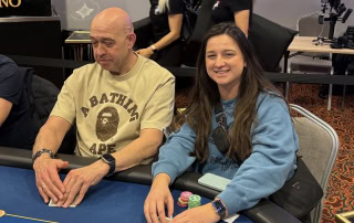 Morten og Julie Klein i Main Event dag 1B.