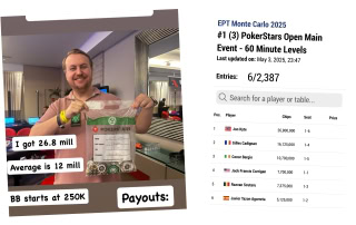 Jon Kyte leder PokerStars Open Main Event 2025