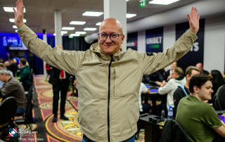 Oskar Andre «Bookie» skal til Vegas, her i poker-NM 2024.