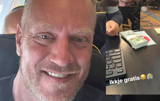 På bildet er Espen Hagens betaling for å spille Main Event dag 1 A i WSOP 2025.