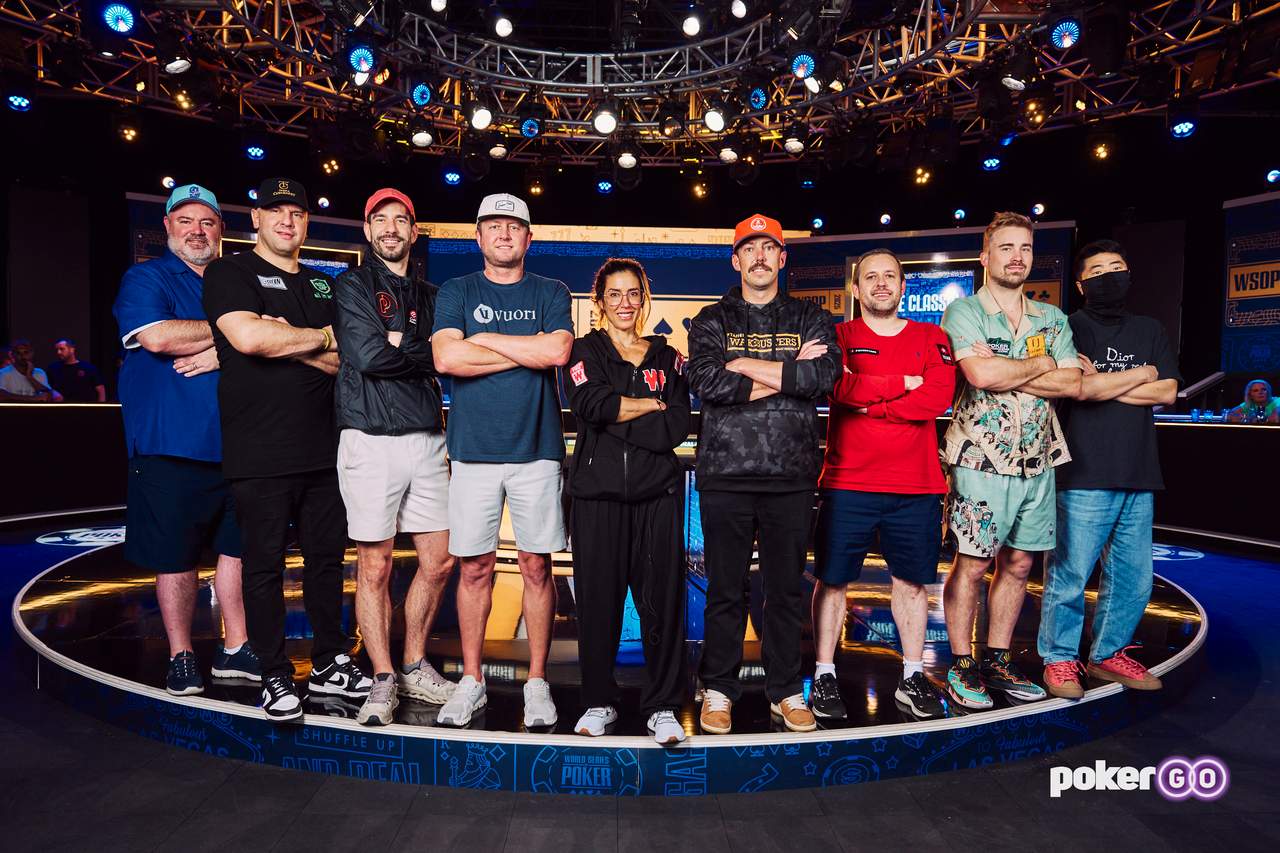 Disse spillerne er på finalebordet i WSOP Main Event 2025.