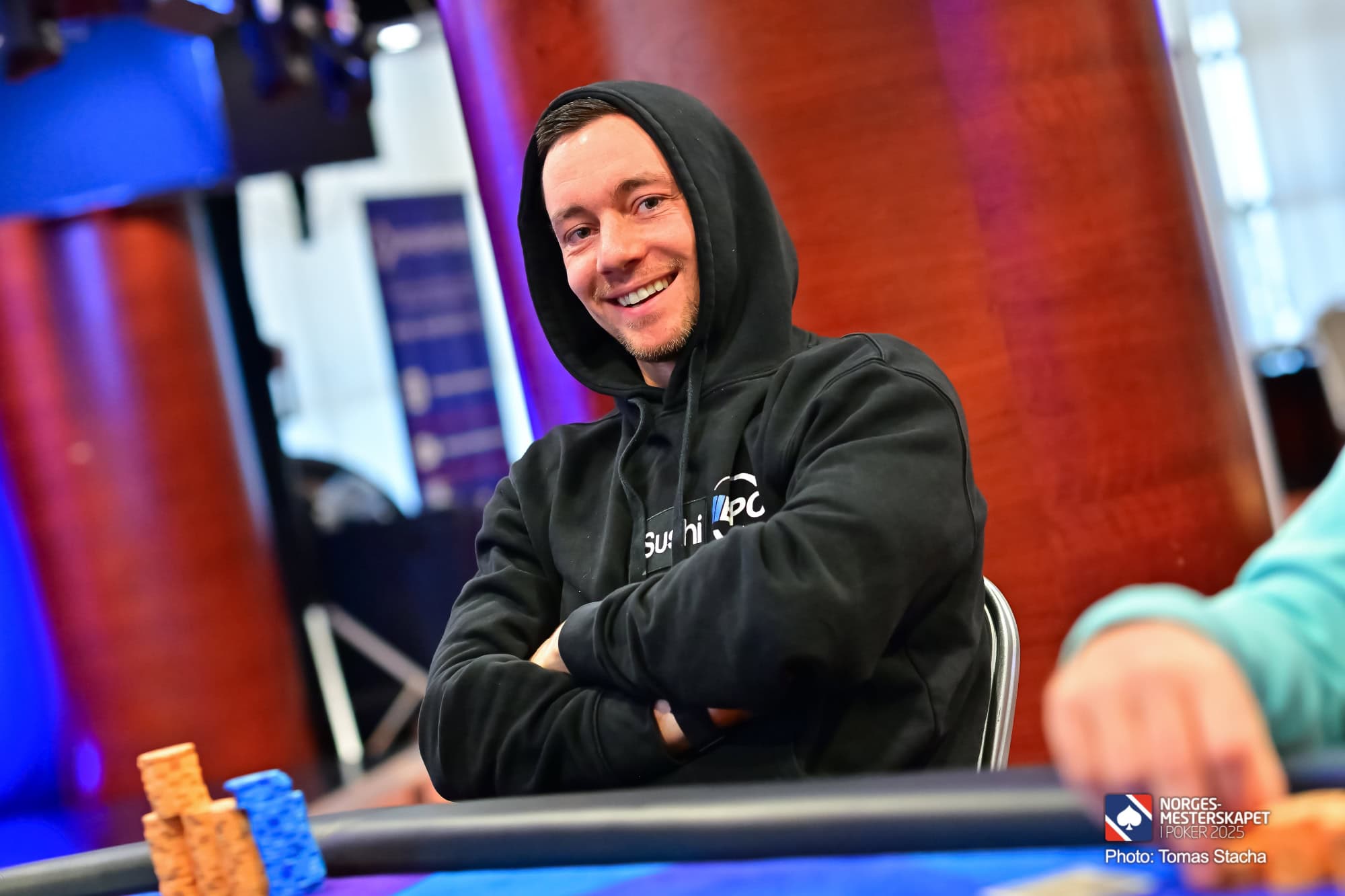 Yngve Hella Steen gjør seg klar for dag 2D i WSOP Main Event 2025.