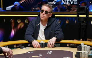 Espen Myrmo i Triton High Roller Series.