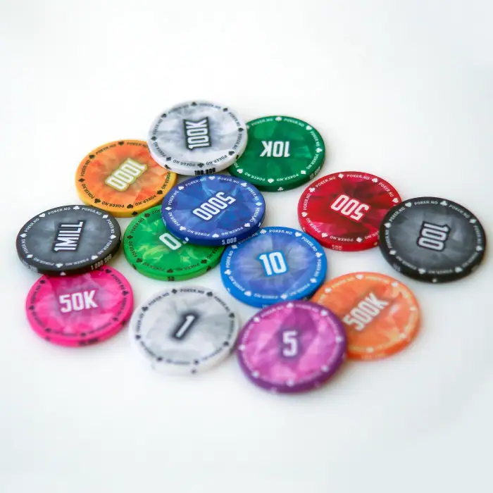 Sjetonger, fiskemotiv, chips, poker, poker.no