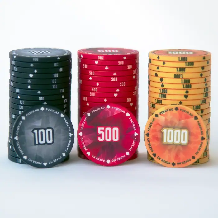 Sjetonger, fiskemotiv, chips, poker, poker.no