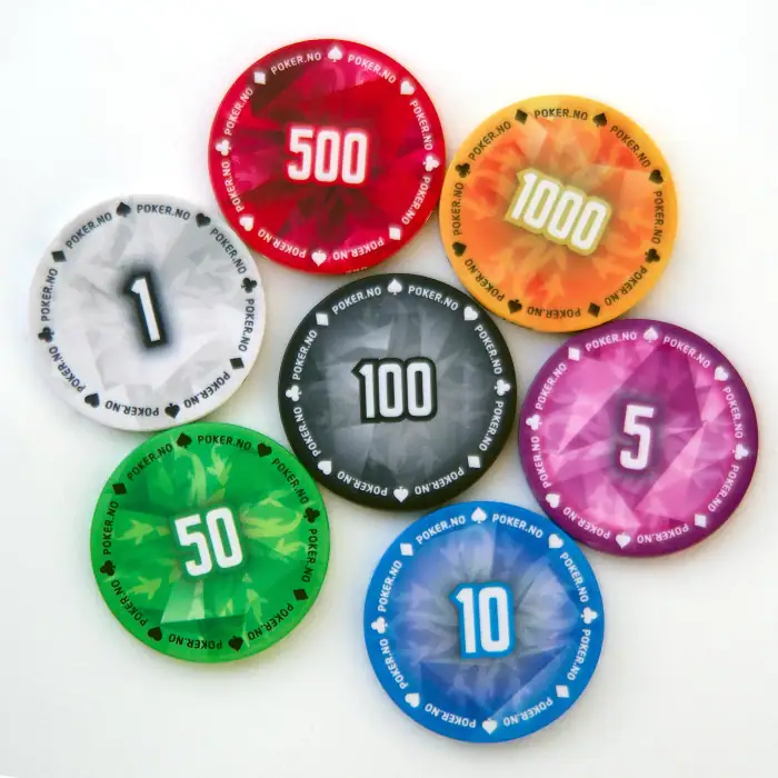 Sjetonger, fiskemotiv, chips, poker, poker.no