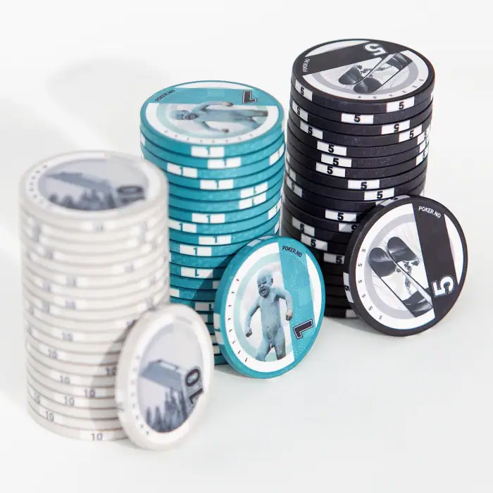 Sjetonger, seddelmotiv, chips, poker, poker.no, stack