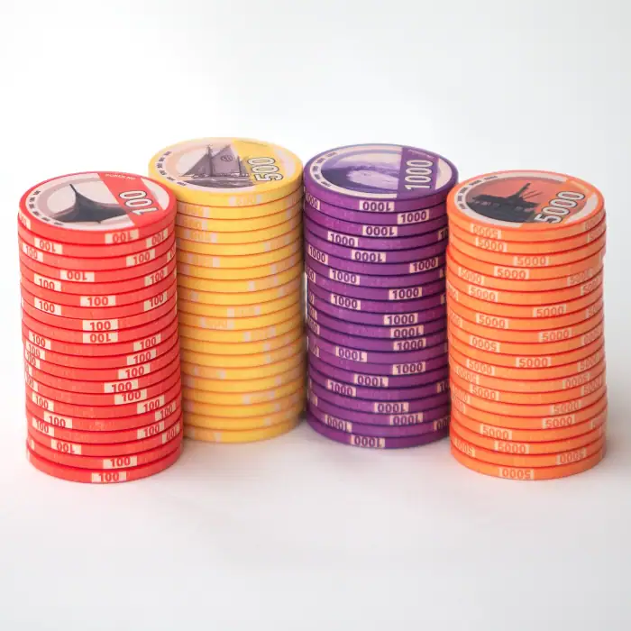 Sjetonger, seddelmotiv, chips, poker, poker.no, stack