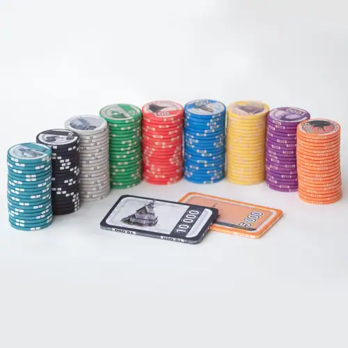 Sjetonger og plaque, seddelmotiv, chips, poker, poker.no