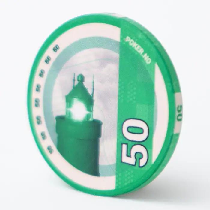 Sjetonger, seddelmotiv, chips, poker, poker.no