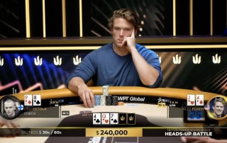 Alex Foxen knuste Ossi Ketola heads up om 12 millioner dollar.