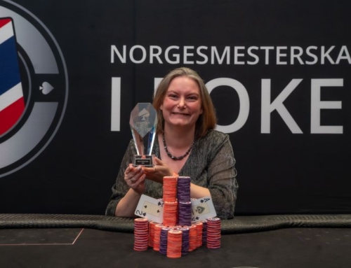 Leika Knudsen vant nybegynnerturneringen i poker-NM 2025 på Gardermoen