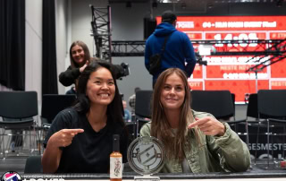 Lindea Minh Nguyen og Rakel Dahle var de siste to finalistene i Ladies Event i poker-NM 2025 på Gardermoen.