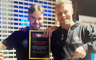 Kay Nylund og Carl Henrik Hjelmen er klare for finalen i Norges beste elektriker i poker 2026.